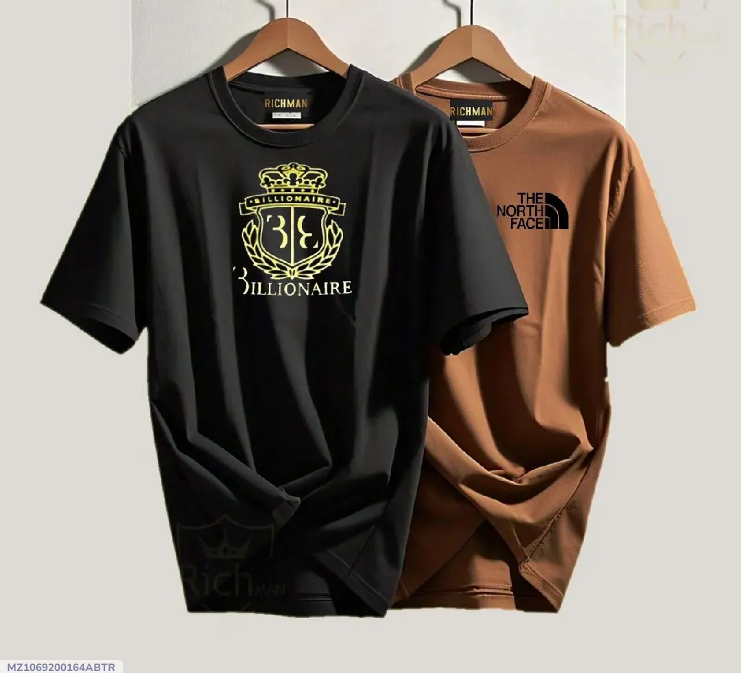 Premium Billionaire & The North Face Style Oversized T-Shirt 2 peices (medium)